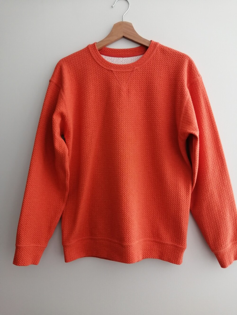 Lululemon All Yours Crew Bubble Dot Sweater Orange Medium